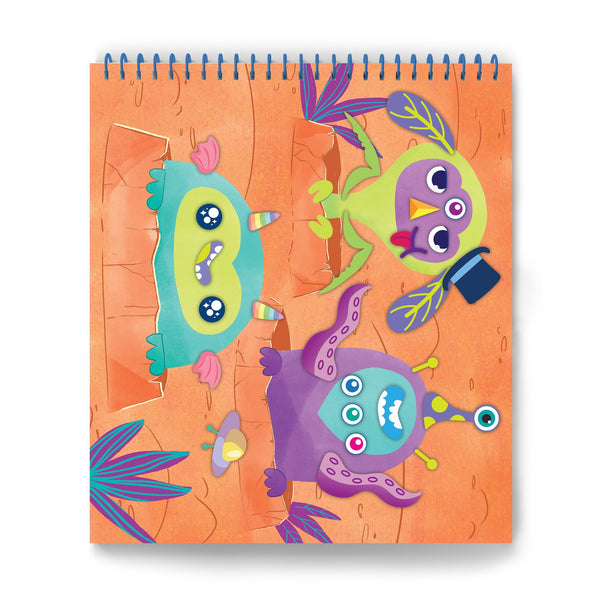 Sticker It Up! - Dinos Go to Space - Repositionable Stickers with 8 Backgrounds & Over 300 Stickers - Mess Free and Travel Friendly for Kids Ages 3 and Up