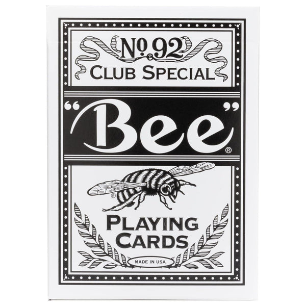 Bee Signature Series Playing Cards, Thin Crushed Black Special Edition, Poker Size Standard Index