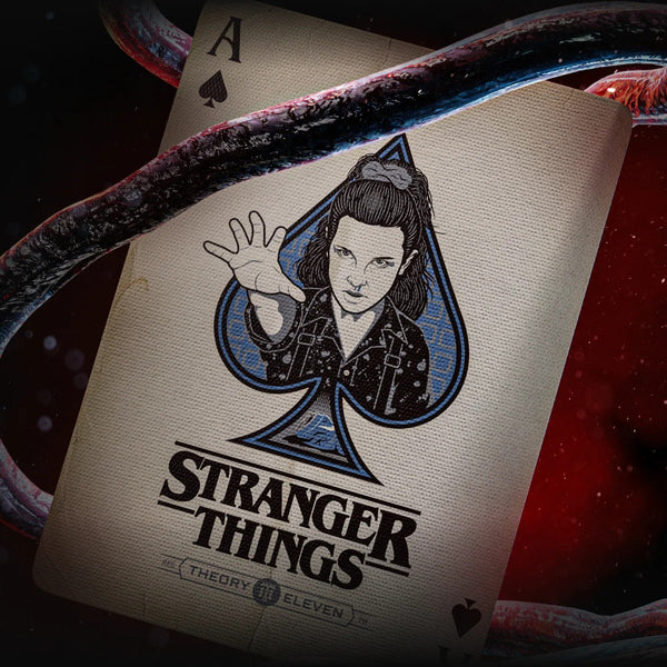 theory11 Stranger Things Hive Mind Playing Cards, Special Edition Deck, Poker Size Custom Index, Holographic Foil and Embossed Tuck Box
