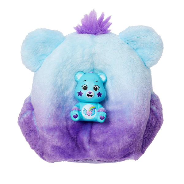Barbie Cutie Reveal Care Bears Doll & Accessories, Series 2 Dream Bright Bear with 10 Surprises Including Color Change & Mini Bear