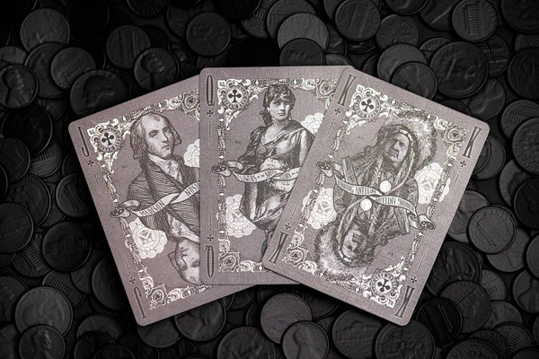 Kings Wild Project Black Reserve Note Luxury Playing Cards – Standard Edition, Poker Size, Custom Index, Collectible Deck