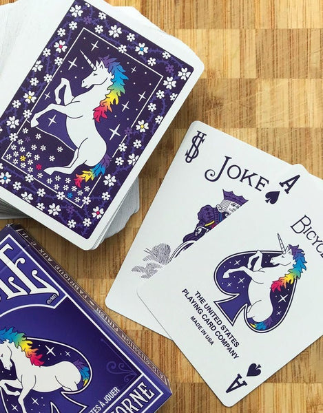 Bicycle Unicorn Playing Cards, Poker Size Standard Index, 1 Deck