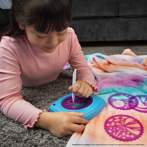 Spirograph Doodle Pad– Arts and Crafts, Scratch Art, LCD Writing Tablet Toy for Kids,  Art Supplies, Drawing Kit, Spiral Art, Double-Sides Stylus, Build-in Storage, Stencils Included, Ages 5+