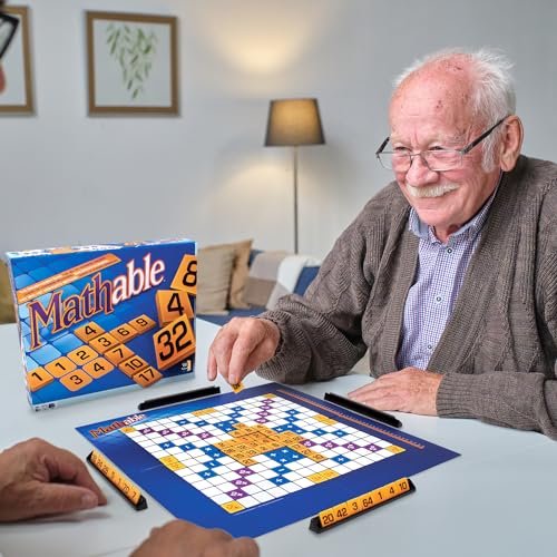 Family Games America - Mathable Deluxe - The Cross Number Board Game, Deluxe Wood Edition, 2-4 Players Ages 9+
