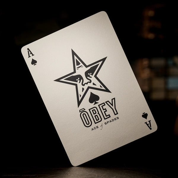 theory11 OBEY Gold Edition Premium Playing Cards, Poker Size Standard Index