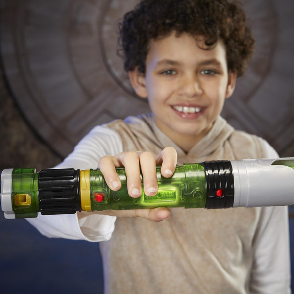 STAR WARS Lightsaber Forge Kyber Core, Officially Licensed Green Customizable Electronic Lightsaber, Roleplay Toys, Halloween Costumes & Accessories for Boys & Girls