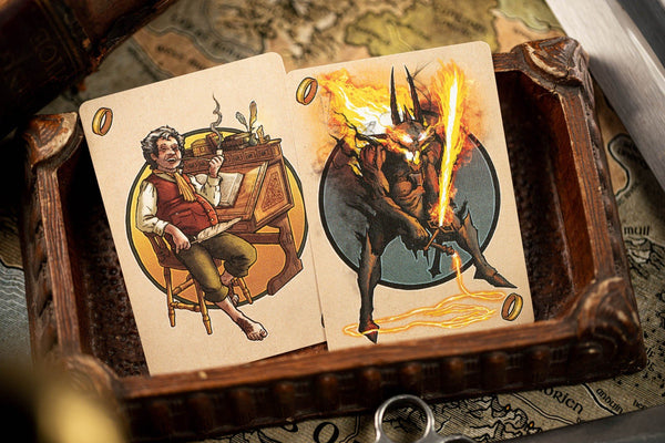 Kings Wild Project The Lord of The Rings: The Fellowship of the Ring Luxury Playing Cards, Standard Edition, Poker Size Custom Index