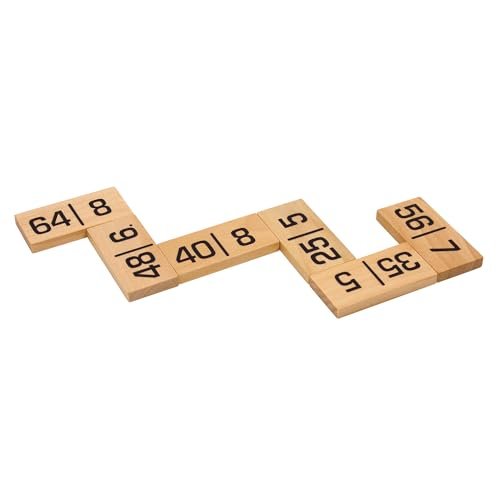 Family Games America - Mathable Domino - The Cross Number Game, 57 Piece Set, 2-4 Players Ages 9+