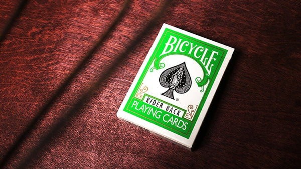 Bicycle Rider Back Green Playing Cards, Poker Size Standard Index, Classic Deck of Cards for Poker, Blackjack, Family Game Night, Card Games & Magic Tricks