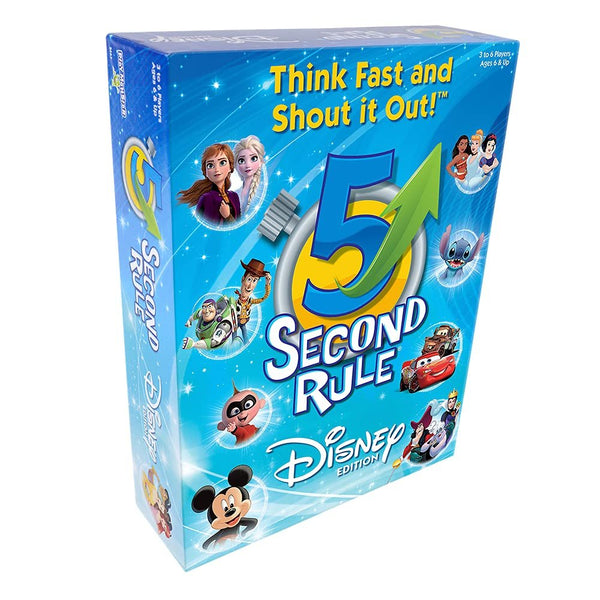 5 Second Rule Disney Edition - Fun Family Game About Your Favorite Disney Characters, 3-6 Players Ages 6+