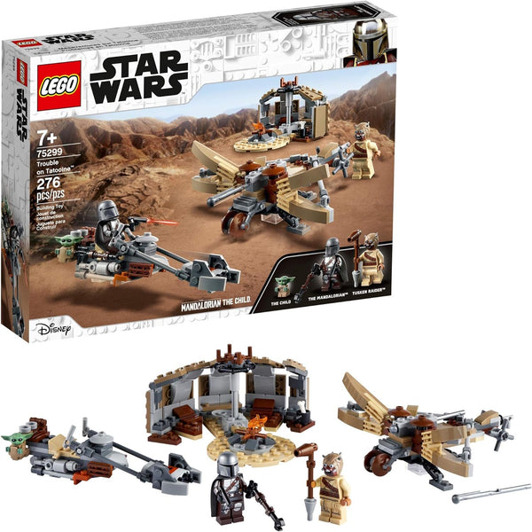 LEGO Star Wars: The Mandalorian Trouble on Tatooine 75299 Awesome Toy Building Kit for Kids Featuring The Child, New 2021 (277 Pieces)