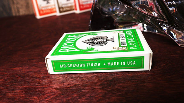 Bicycle Rider Back Green Playing Cards, Poker Size Standard Index, Classic Deck of Cards for Poker, Blackjack, Family Game Night, Card Games & Magic Tricks