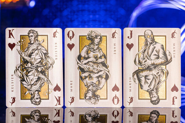 Kings Wild Project Brandon Sanderson's Mistborn Playing Cards - Officially Licensed Premium Collectible Deck by Jackson Robinson, Gilded Edition, Poker Size Custom Index