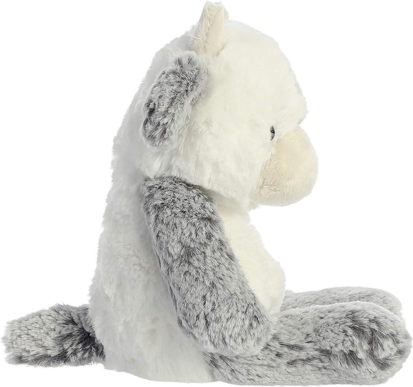 Aurora® Snuggly Sweet & Softer™ Cow Stuffed Animal - Comforting Companion - Imaginative Play - White 9 Inches