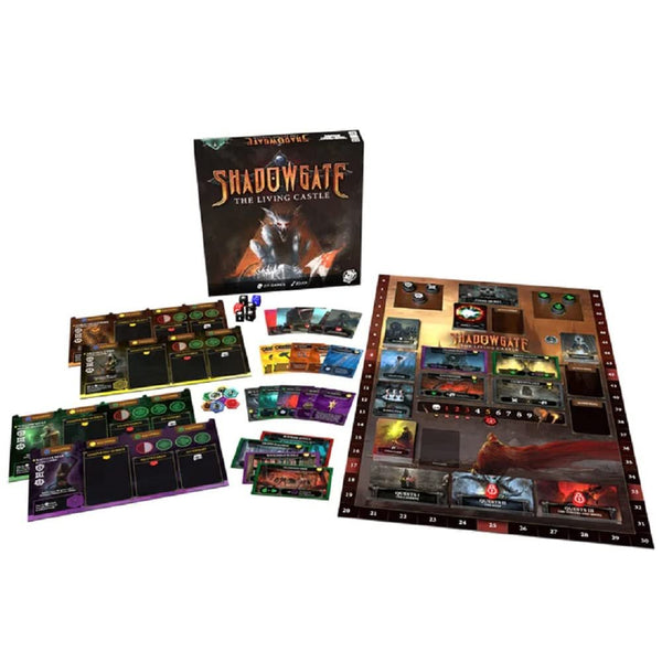 Trick Or Treat Studios Shadowgate: The Living Castle Board Game - Adventure, Fantasy Strategy Game, 2-4 Players Ages 14+