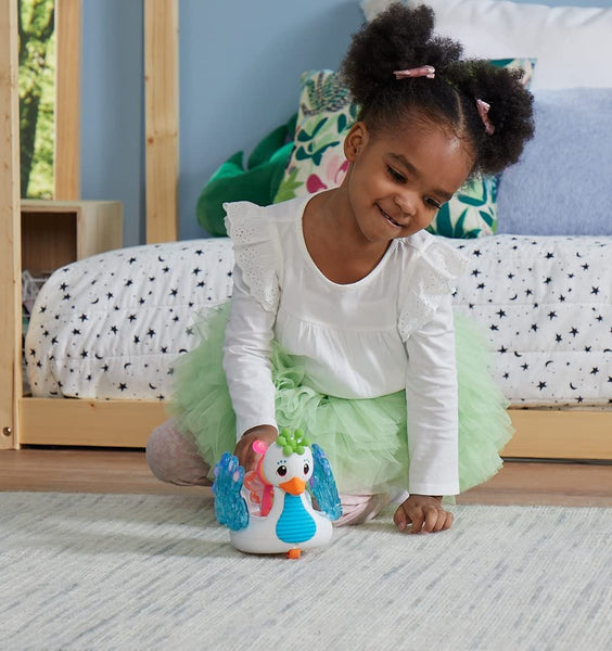 Playskool Glo Friends - Hugbug & Harmony Pop, Push & Roll! - Swan Vehicle - Glowing Bug - SEL Toy - Ages 2+