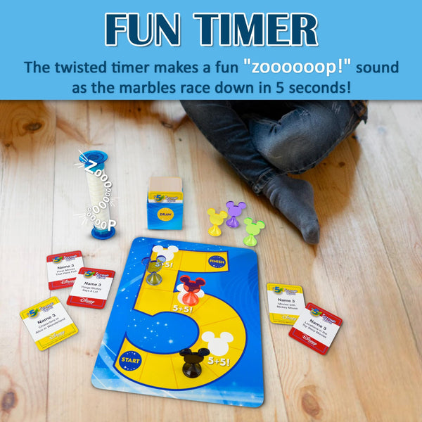 5 Second Rule Disney Edition - Fun Family Game About Your Favorite Disney Characters, 3-6 Players Ages 6+