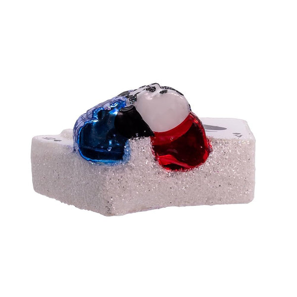 Kurt S. Adler Noble Gems Glass Poker Cards & Chips Ornament – Hand-Blown Glass Casino Theme Christmas Tree Decoration, Playing Cards & Poker Chips, 4.375" (NBX0121)