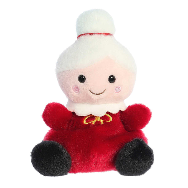 Aurora® Adorable Palm Pals™ Mrs. Claus™ Stuffed Animal - Pocket-Sized Fun - On-The-Go Play - Red 5 Inches