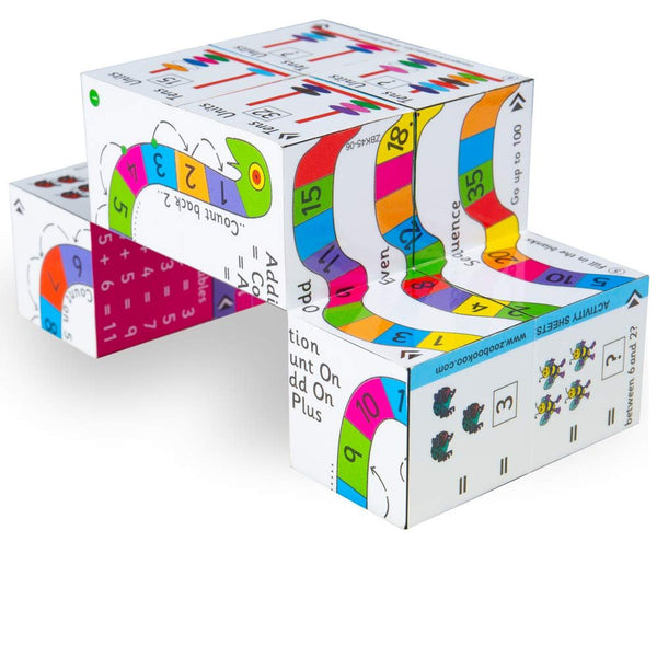 ZooBooKoo Educational Addition and Subtraction Cube Book