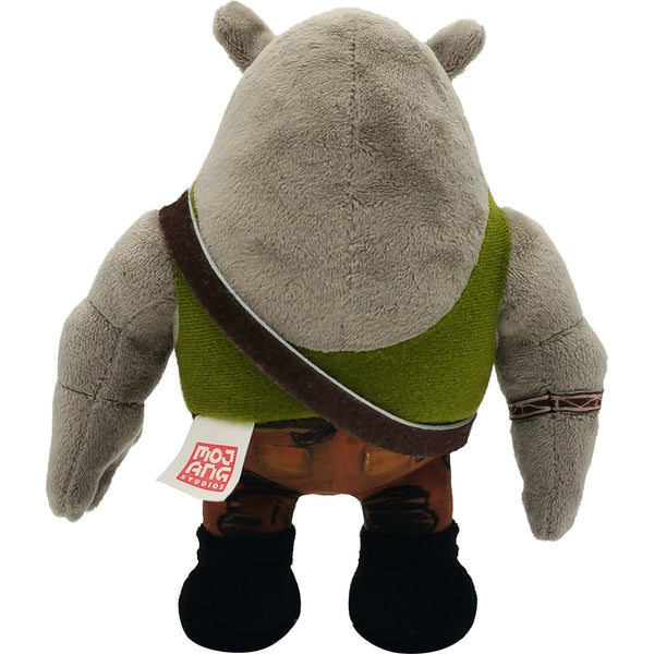 Mattel Teenage Mutant Ninja Turtles: Mutant Mayhem Rocksteady Plush Toy, 8 in Soft Stuffed Animal, Movie-Inspired Character Figure, Ages 3+
