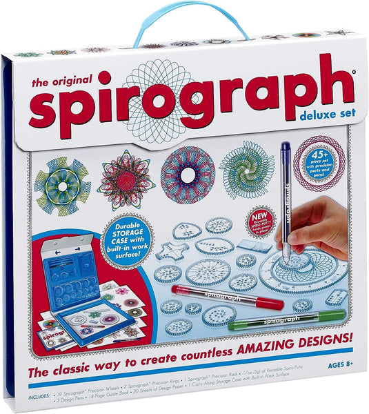 The Original Spirograph - Deluxe Set - Arts and Crafts - Kids Aged 8 Years and Up - Gift for Boy or Girl