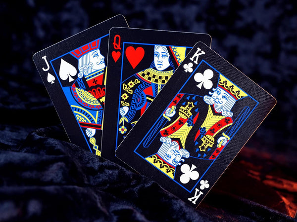 Bicycle Reverse Playing Cards (Red & Black) - Black Reversed Back USPCC Premium Deck for Magicians, Cardists & Collectors