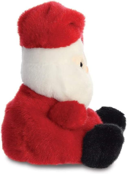Aurora 5'' Holiday Palm Pals Santa Claus and Mrs. Claus - Set of 2, Red, White, Green, Tan, Brown