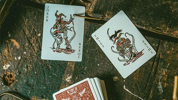 Red Seafarers Playing Cards by Joker and The Thief