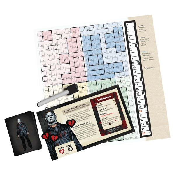 Trick Or Treat Studios Halloween 2 Board Game - Hidden Movement Strategy Game Inspired by Halloween II, Suspenseful Gameplay, 2-4 Players, Ages 14+