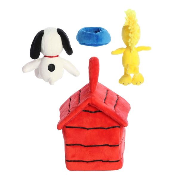 Aurora® Timeless Peanuts® Snoopy's Dog House Playset Stuffed Animal - Classic Characters - Lasting Memories - Multicolor 8 Inches
