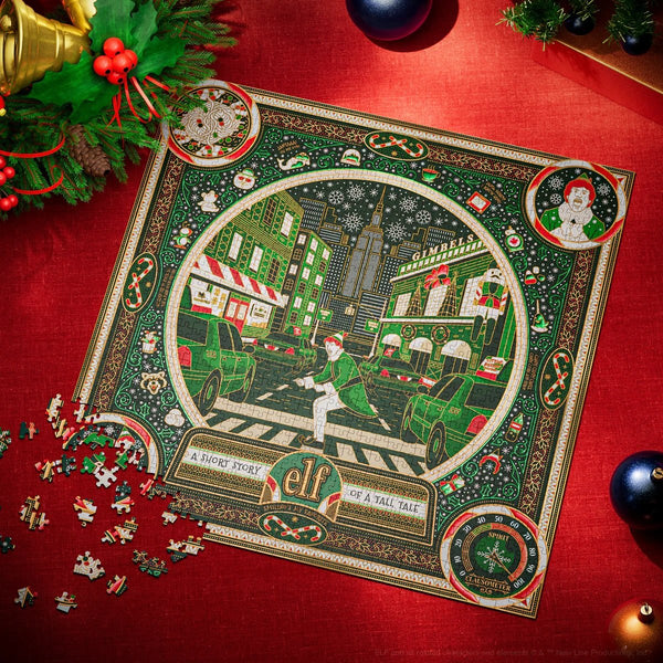theory11 Elf Jigsaw Puzzle - A Short Story of a Tall Tale - Officially Licensed 1,000 Piece Intermediate Puzzle for Ages 14+