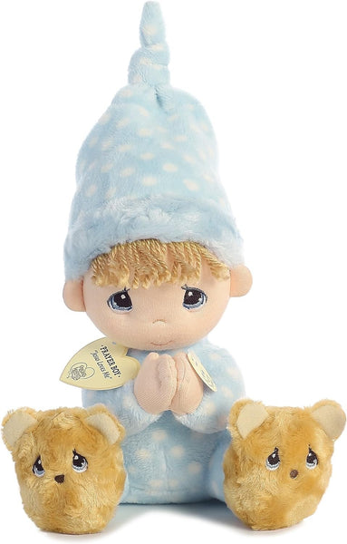 Aurora® Inspirational Precious Moments™ Precious Prayer Boy Stuffed Animal - Cherished Memories - Enduring Comfort - Blue 9.5 Inches