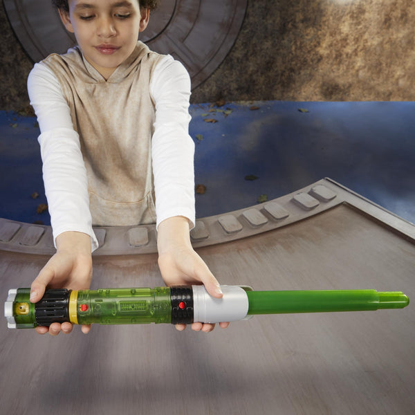 STAR WARS Lightsaber Forge Kyber Core, Officially Licensed Green Customizable Electronic Lightsaber, Roleplay Toys, Halloween Costumes & Accessories for Boys & Girls