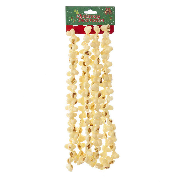 Kurt S. Adler 9-Foot Yellow Popcorn Garland - Realistic Plastic Christmas String Decoration