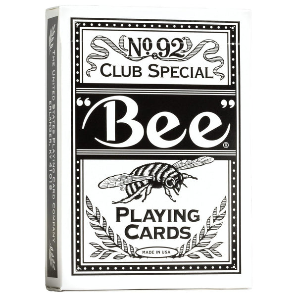 Bee Signature Series Playing Cards, Thin Crushed Black Special Edition, Poker Size Standard Index