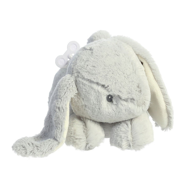 Ebba™ - Dewey™ - 11.5" Bunny Wind Up Musical Plush Stuffed Animal, Grey
