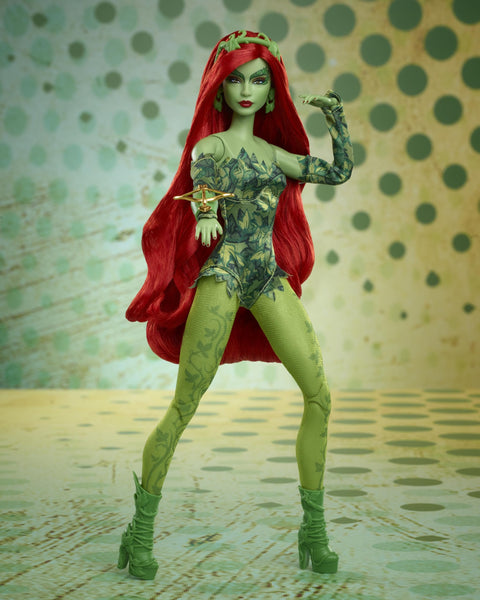 Barbie Signature Poison Ivy Collector Doll with Posable Body, Iconic Outfit, & Accessories, DC Batman 85th Anniversary Collectible for Adults
