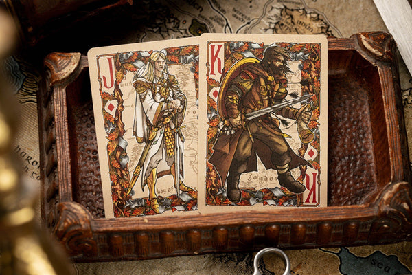 Kings Wild Project The Lord of The Rings: The Fellowship of the Ring Luxury Playing Cards, Standard Edition, Poker Size Custom Index