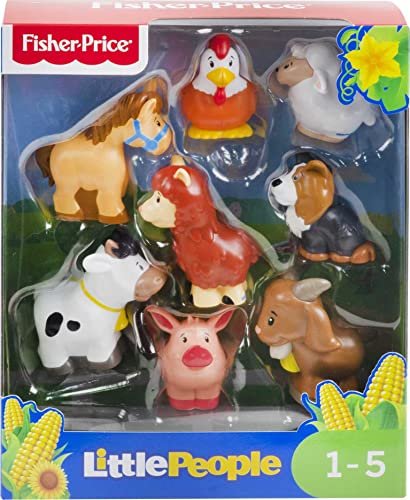 Fisher-Price Little People Caring for Animals Farm Playset with Smart Stages Learning Content for Toddlers and Preschool Kids with Fisher, Ages 1-5