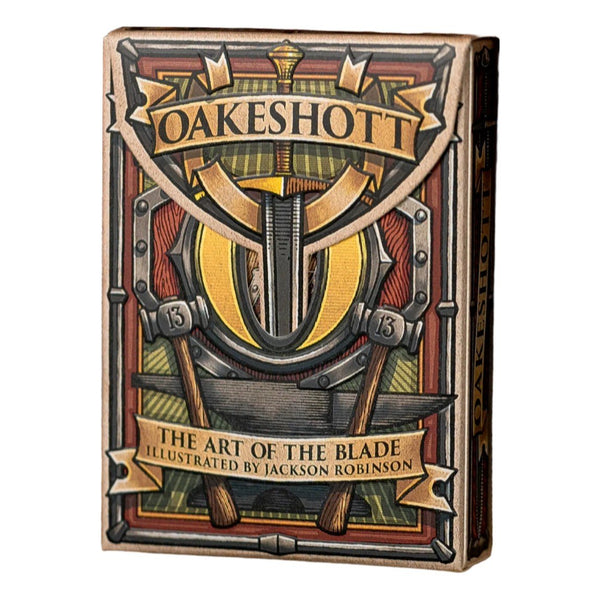 Kings Wild Project Oakeshott Luxury Playing Cards – Standard Edition, Poker Size, Custom Index, The Art of the Blade Medieval Sword Collectible Deck