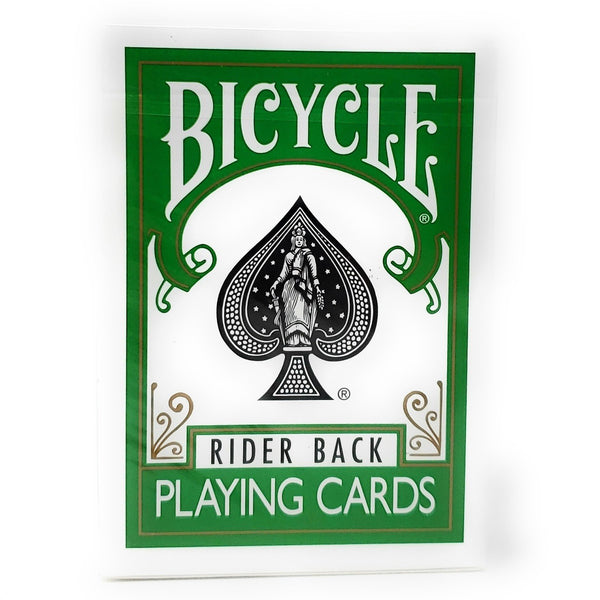 Bicycle Rider Back Green Playing Cards, Poker Size Standard Index, Classic Deck of Cards for Poker, Blackjack, Family Game Night, Card Games & Magic Tricks