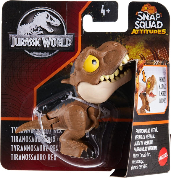 Jurassic World Snap Squad Attitudes Bundle Assortment of 4 Dinosaur Figures