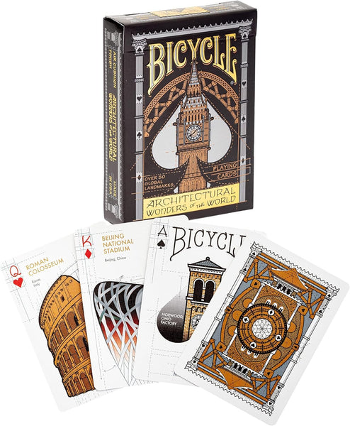 Bicycle Architectural Wonders of The World Playing Cards, Black