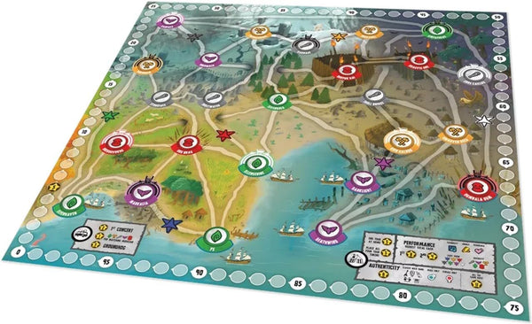 Trick Or Treat Studios TrollFest Board Game - Fantasy Rock Band Strategy Game, Designed by Bruno Faidutti & Camille Mathieu, 3-6 Players Ages 14+