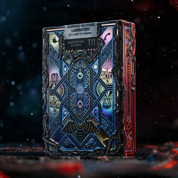 theory11 Stranger Things Hive Mind Playing Cards, Special Edition Deck, Poker Size Custom Index, Holographic Foil and Embossed Tuck Box