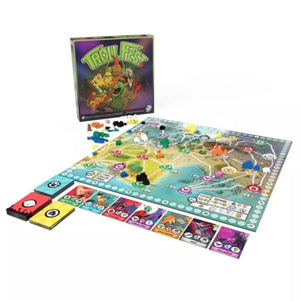 Trick Or Treat Studios TrollFest Board Game - Fantasy Rock Band Strategy Game, Designed by Bruno Faidutti & Camille Mathieu, 3-6 Players Ages 14+
