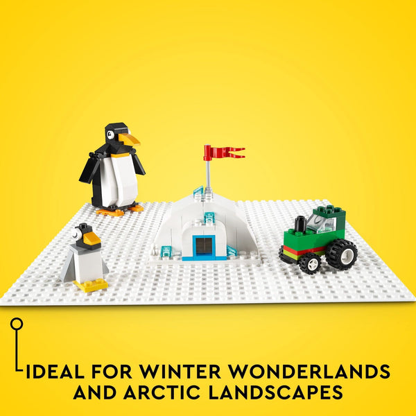 LEGO Classic White Baseplate Building Kit, 1 pc, Ages 4+