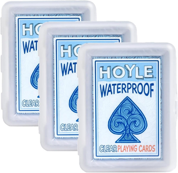Hoyle Waterproof Clear Playing Cards (3- Pack)