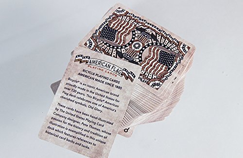 Bicycle American Flag Playing Cards, Poker Size Standard Index, 2-Pack